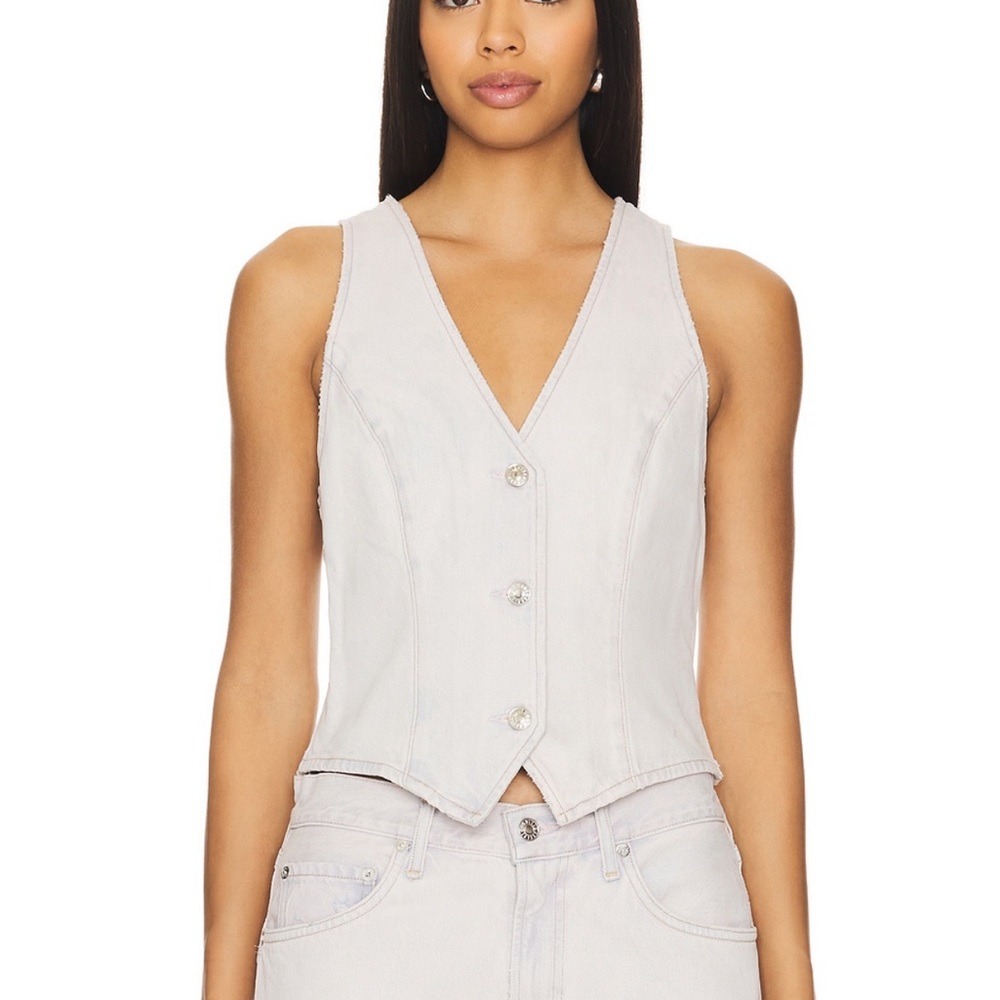 Agolde White Button Down Shirt